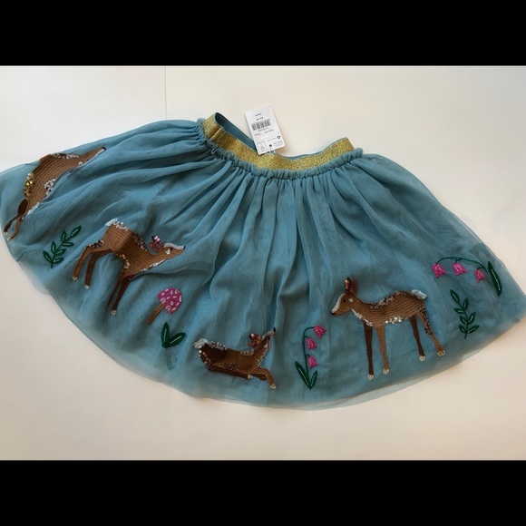 🌸SOLD🐣 HTF NWT mini boden Sequin Appliqué Tulle Skirt - Picture 6 of 15